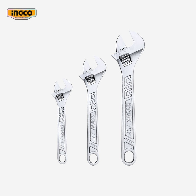 Ingco 3 Pcs Adjustable Wrench Set HADWK031