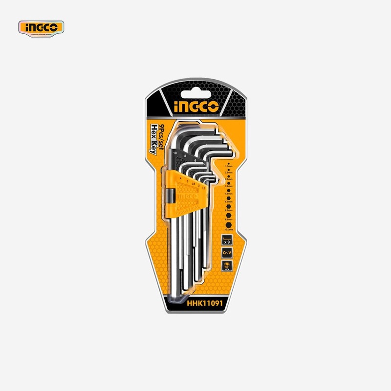 Ingco 9 Pcs / Set  Hex Allen Wrench Key HHK11091