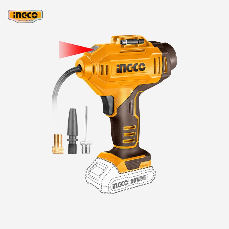 Ingco Ingco P20S Lithium-Ion Cordless Auto Air Compressor 20V 150PSI/11Bar CACLI20181