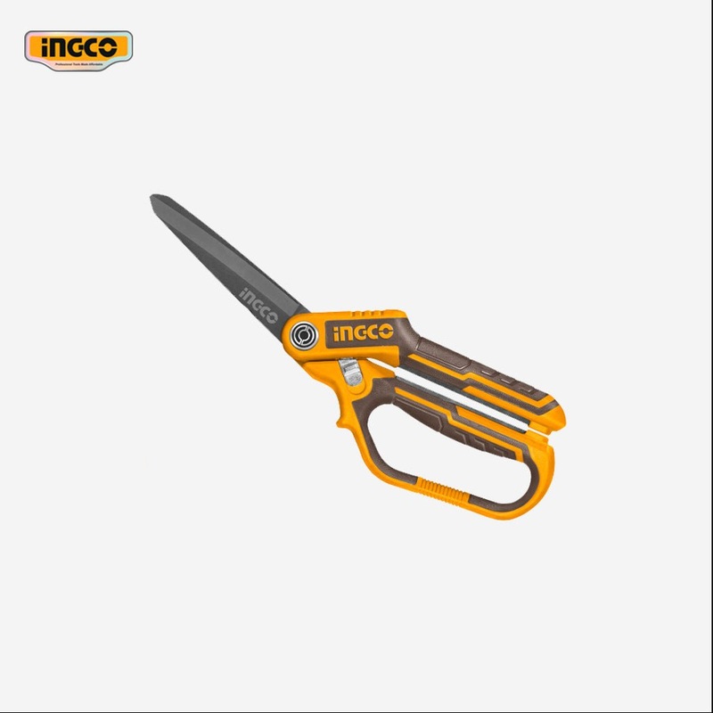 Ingco 255mm(10 Inch) Heavy Duty Titanium Rubber Grip Long-Blade Scissors HSCRS832558