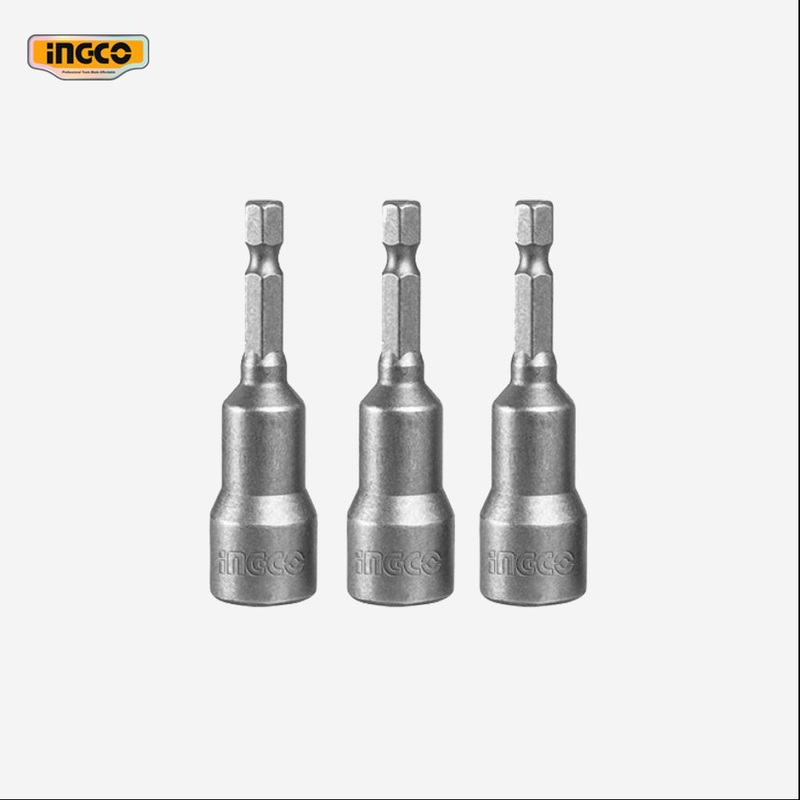 Ingco 3 Pcs 8mm Industrial Magnetic Nut Setter Set AMN0831