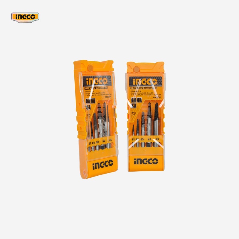 Ingco 5 Pcs Screw Extractor Set ASE008