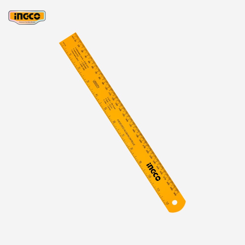 Ingco Anodised Aluminum Ruler 30cm HSR23002