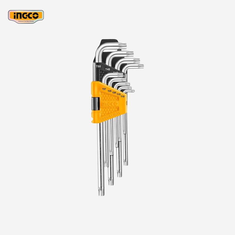 Ingco Industrial 9 Pcs/Set Torx Key Cr-V HHK13092