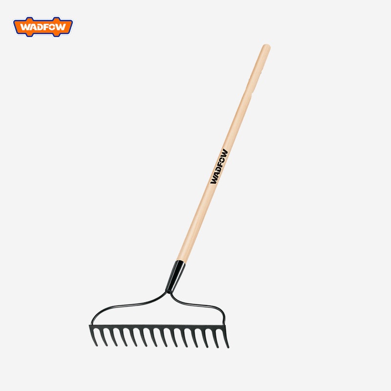 Wadfow Garden Rake 14 Teeth Wooden Handle WXW3314