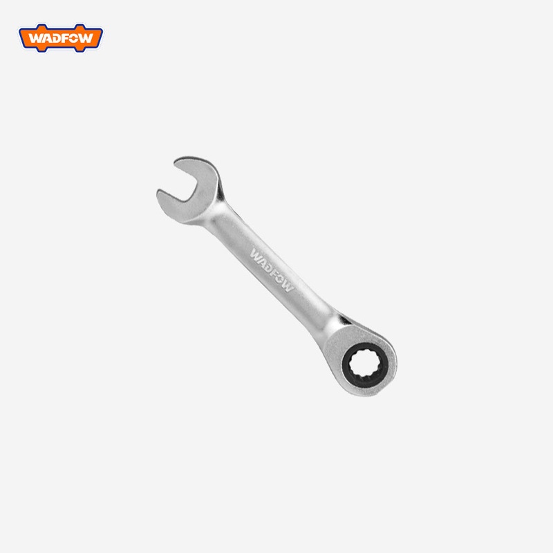 Wadfow Set of 6PCS Short Ratchet Spanner Set Cr-Mo/Cr-V Ratchet Material WSP6406