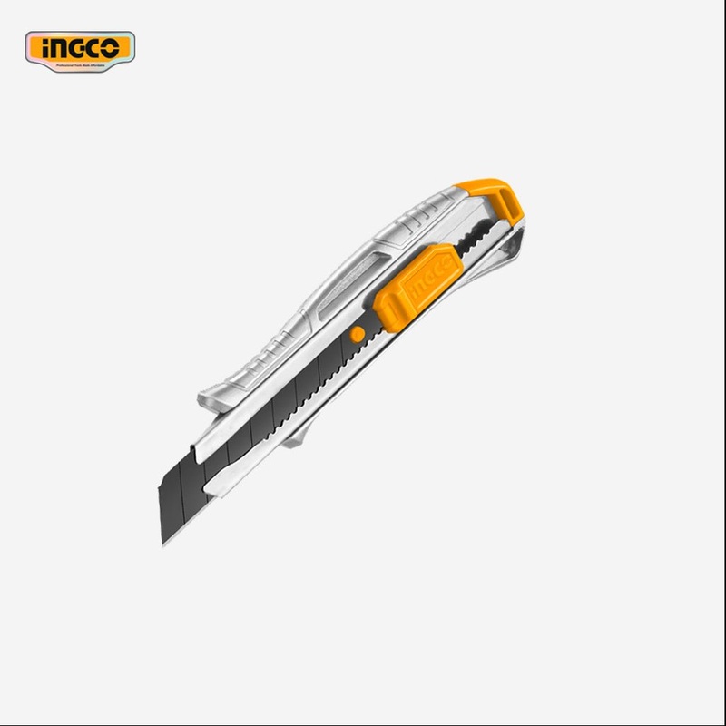 Ingco 18mmx 100mm Super Select Aluminum Body Snap-Off Blade Utility Knife Cutter HKNS11807