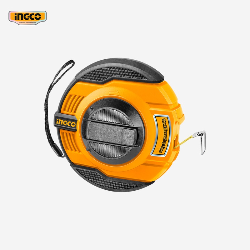 Ingco Fast Rewind Steel Measuring Tape with Comfortable Rubber Grip HSMT8420