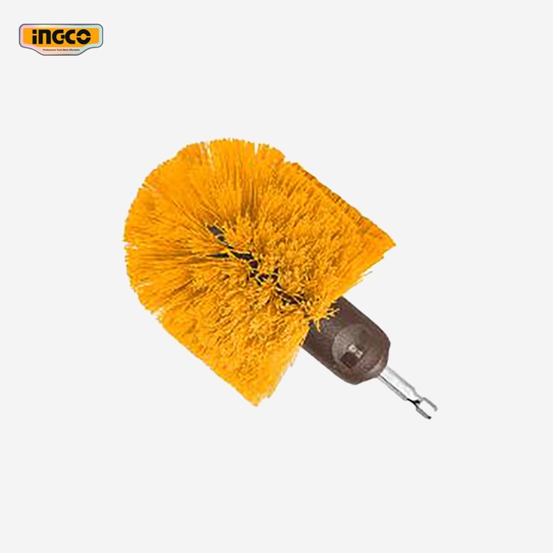 Ingco Ingco 1pc Medium Bristle 360-Degree Round Brush Cleaning Tools WCBM1360 ING-HT