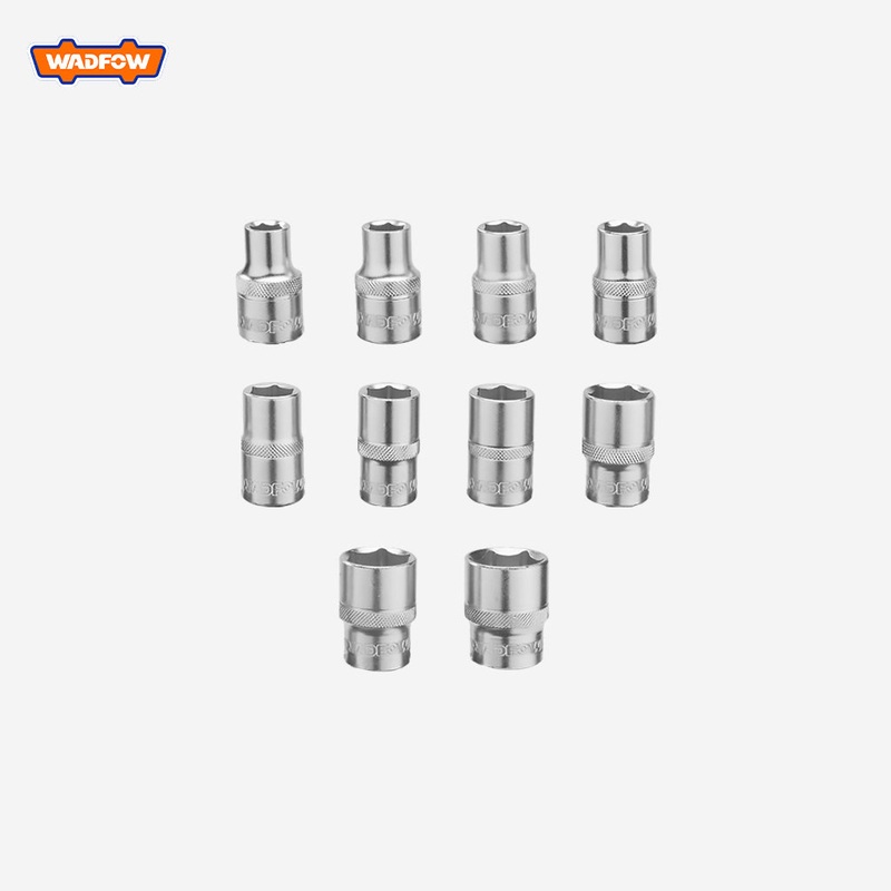 Wadfow 10pcs 1/2" Hexagon Socket Set WST2410