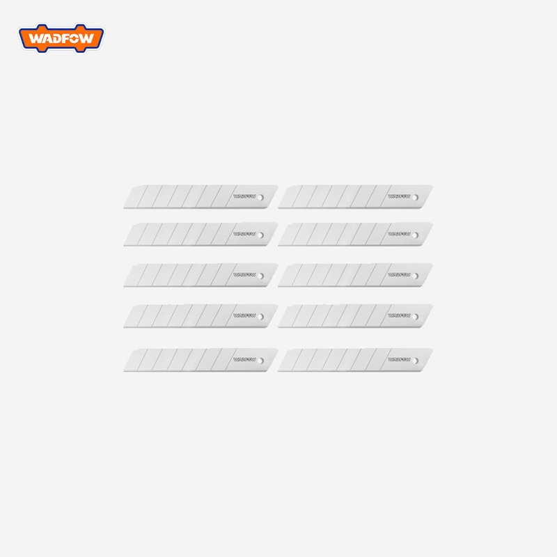 Wadfow 10Pcs Snap-Off Knife Blades Set 18mm X 100mm