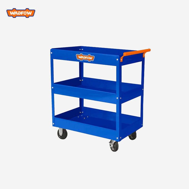 Wadfow 3-Layer Compartment Trays Roller Tool Cart 719 x 365 x 663mm WCS1A13