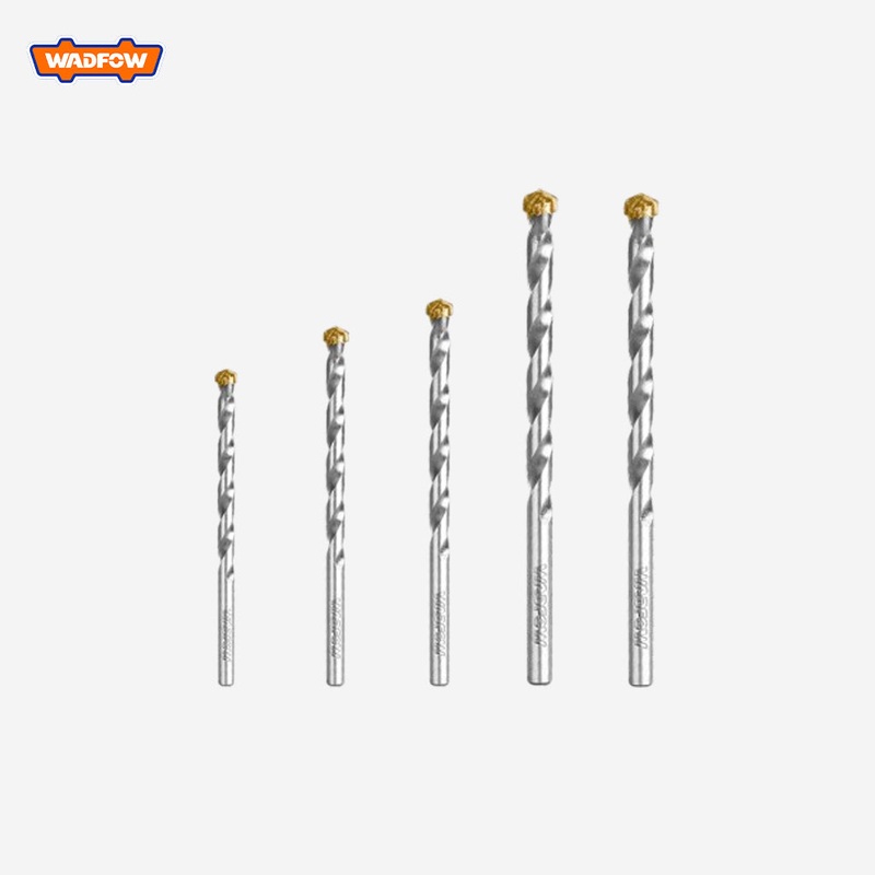 Wadfow Industrial Masonry Drill Bit For Rotary Hammer 5 Pcs / Set WMJ2K01