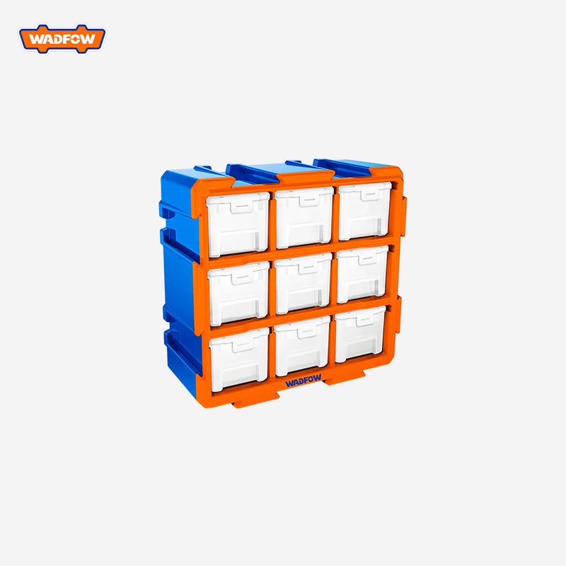 Wadfow Set of 9pcs Plastic Trays Modular Storage Tower 380 x 155 x 320mm WAD-HT WTB8331