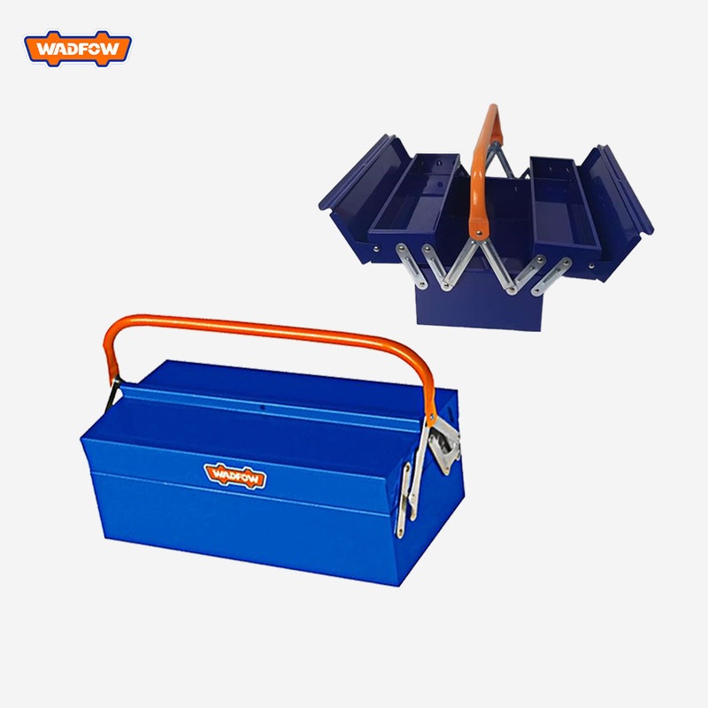 Wadfow Steel Tool w/ (2) compartments Portable Box 404 x 205 x 160mm