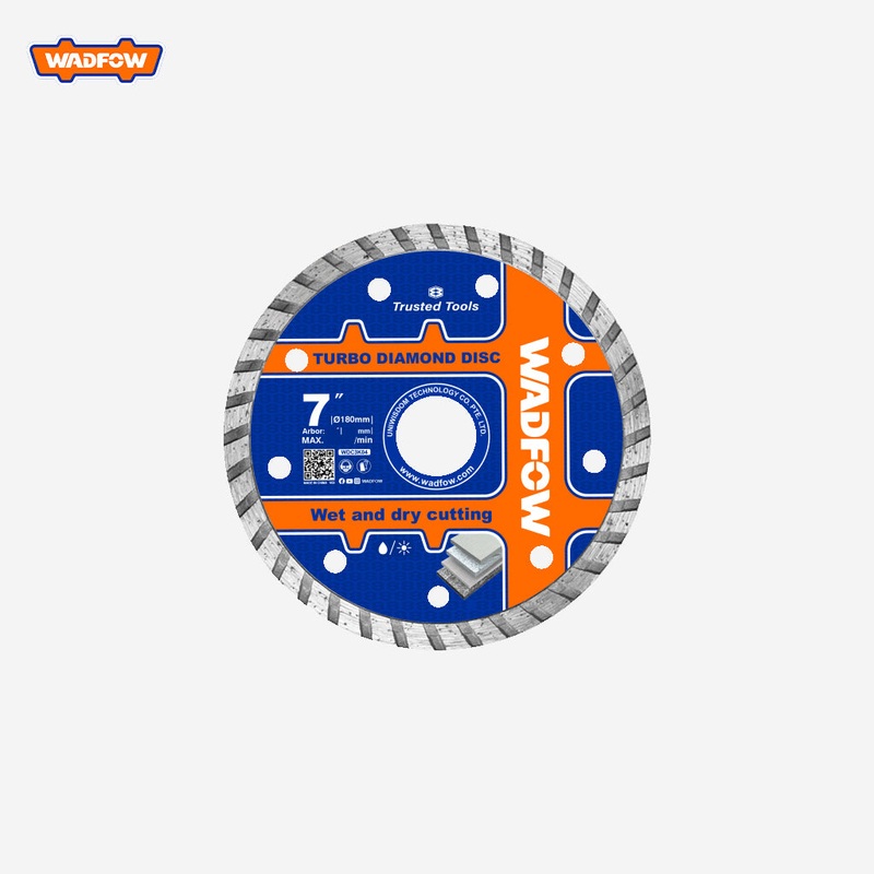 Wadfow Wet & Dry Turbo Diamond Disc 7 Inches WDC3K04