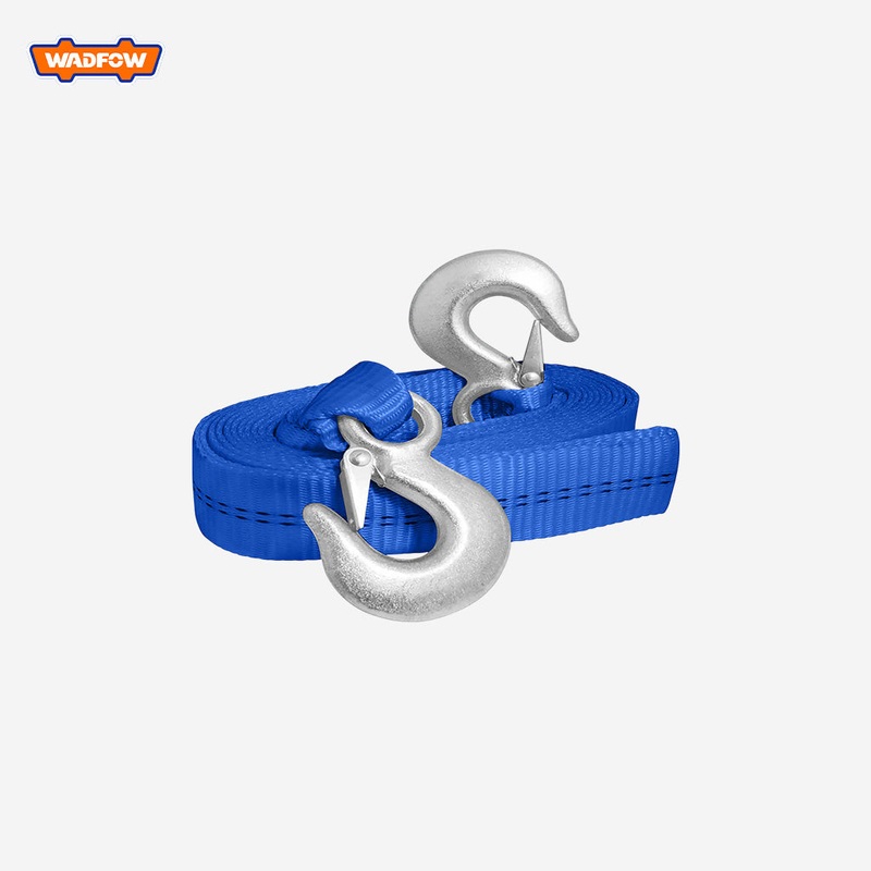 Wadfow  WRT33260 Tow Strap 2T x 6M Car Towing Strap Rope Car Pulling Rope with Iron Hooks