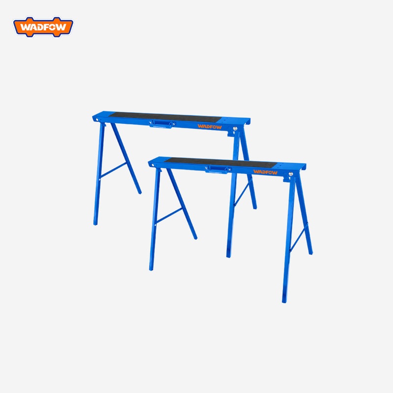 Wadfow Sawhorse Jobsite Table Wood Working Stand with Non-Slip Mats 100kg 2Pcs WDZ1510