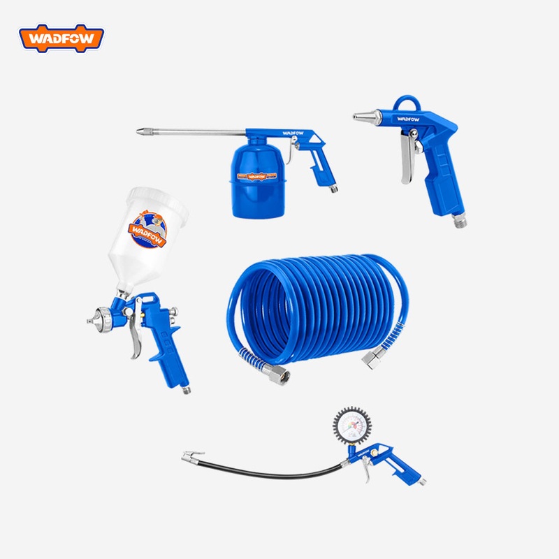 Wadfow Set of 5pcs Air Paint Spray Washing Gun Tools WAX1505