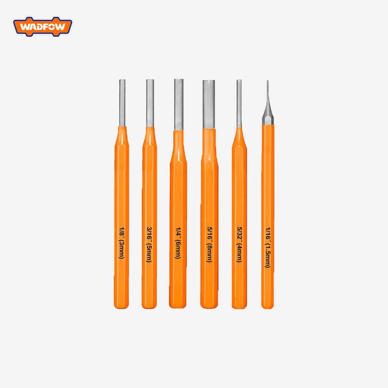 Wadfow Set of 6 Pin Round head Hole Punch 152mm(6inch) WCC8306