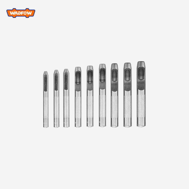 Wadfow Set of 9pcs Hollow Punch Leather Punching Hole Needles WCC7509