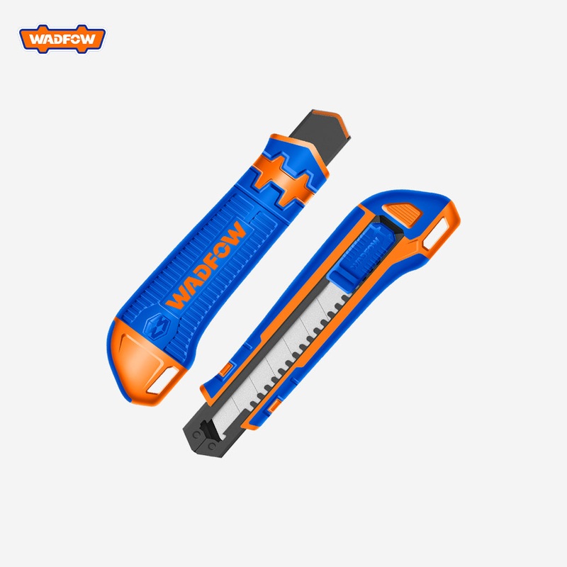 Wadfow Snap-Off Blade Cutter Flat 18mm X 100mm With 3 Pcs Sk5