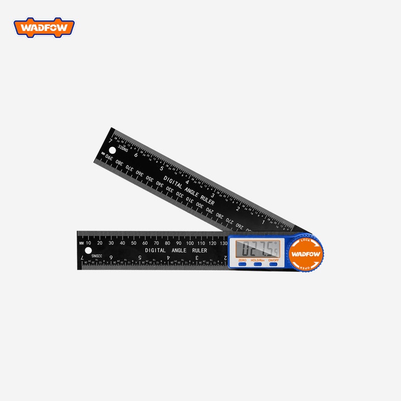 Wadfow Stainless Steel Digital Angle Ruler Protractor 0.1mm/0.01"