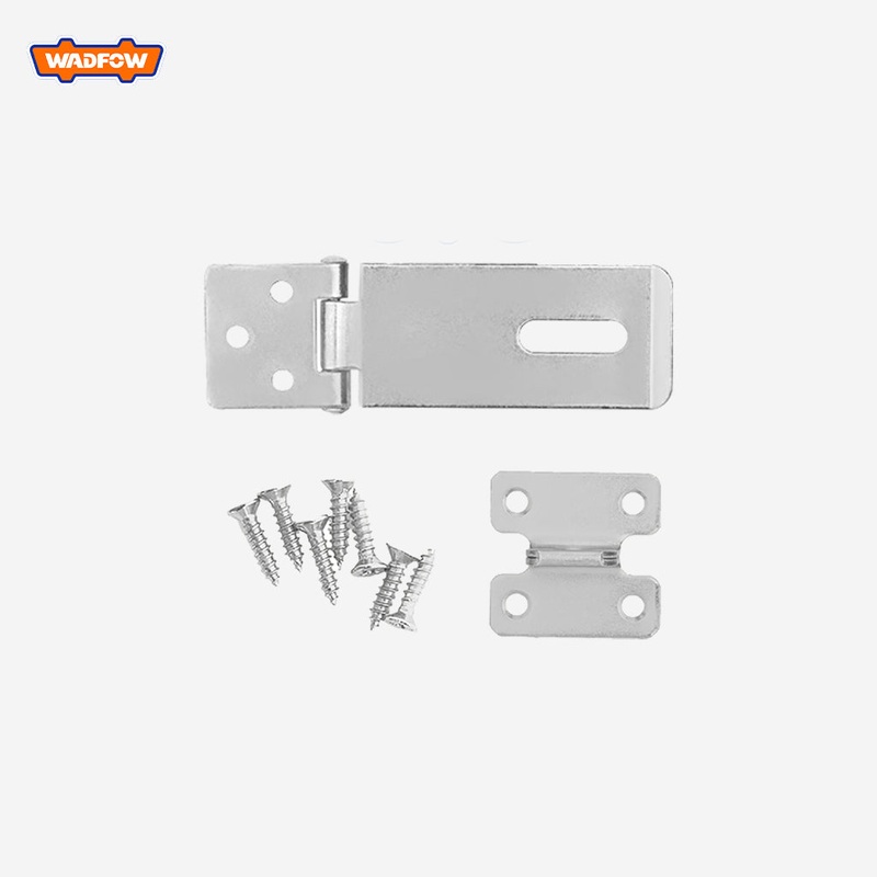 Wadfow Stainless steel Padlock Hasps and Staple with (7)pieces of fasteners screw