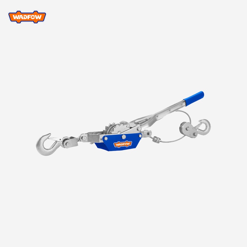 Wadfow 2T/4T Wire Rope Ratchet Double Hook Lifting Tool Hand Power Puller