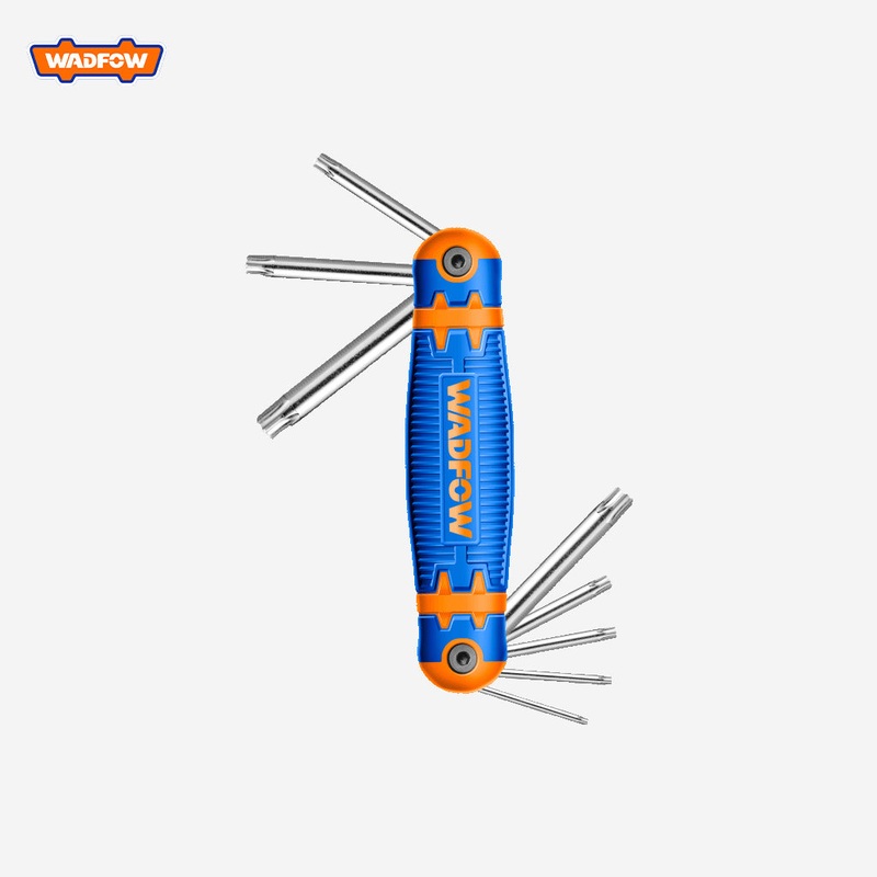 Wadfow 8Pcs Portable Pocket Torx Key Set With