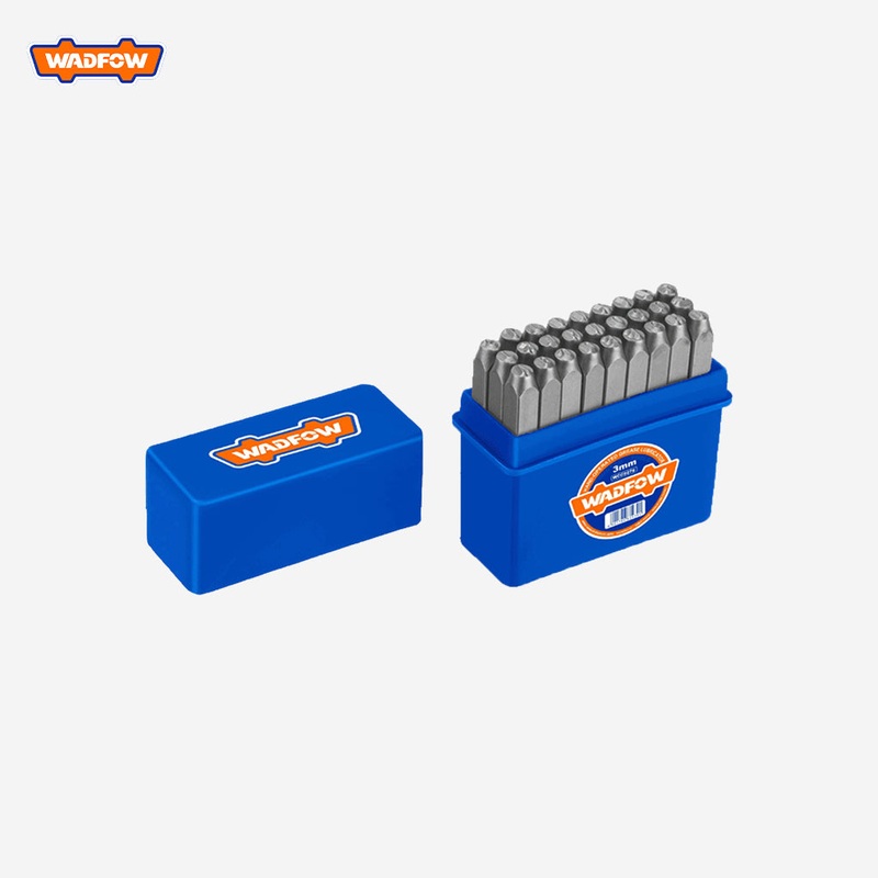 Wadfow 9pcs / 27pcs (3mm-6mm) Durability and Sharpness Letter Punches Numbers & Alphabetical letters