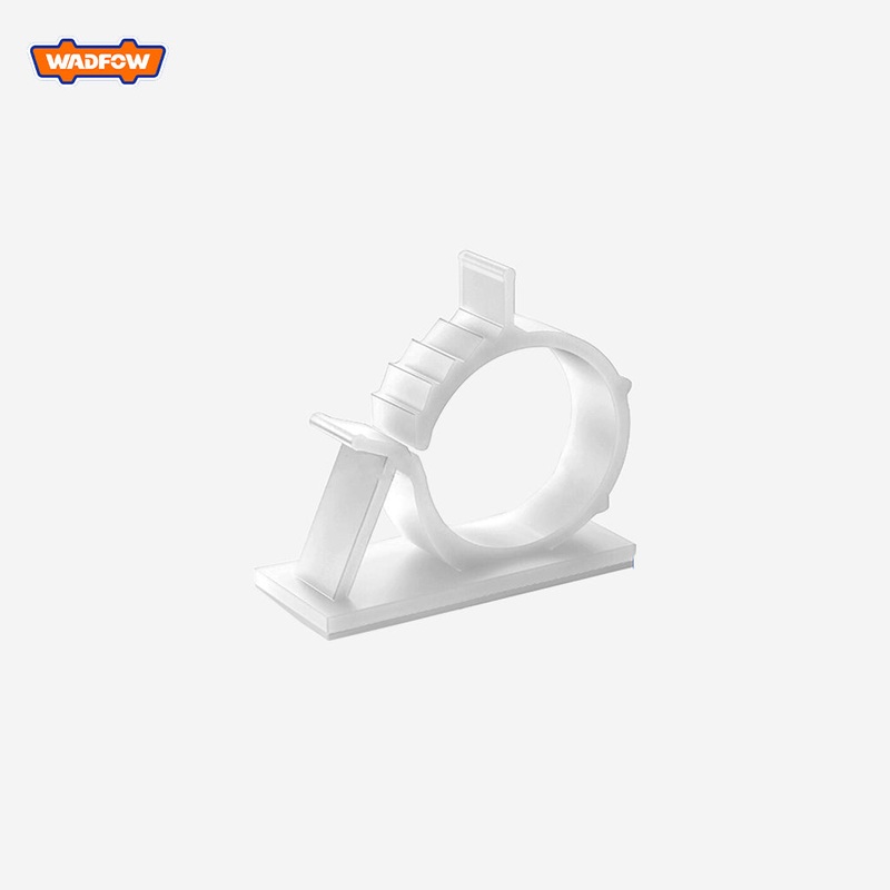 Wadfow Adjustable Cable Tie Mounts w/ Double-sided glue tape & 4Position Adjustment 100pcs/set White