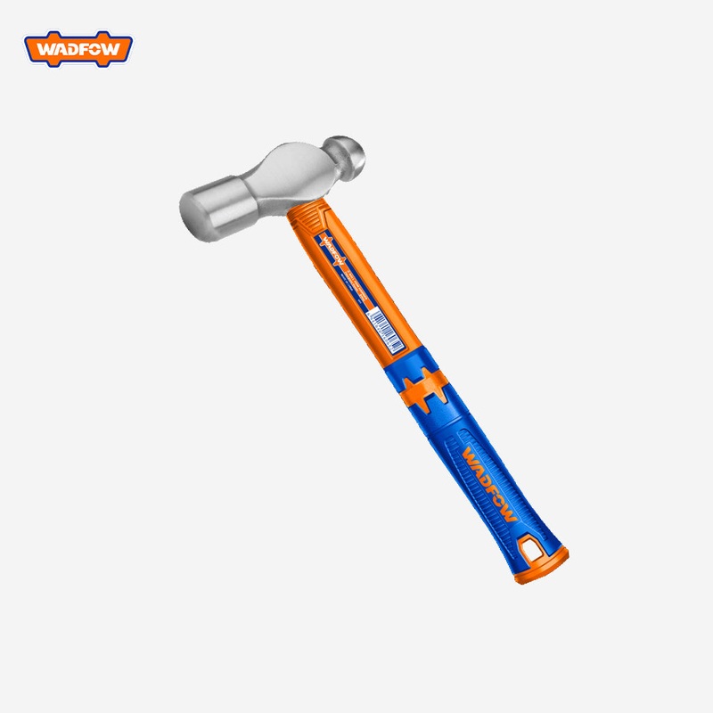 Wadfow  Drop-Forged Carbon Steel Hammerhead Ball Pein Hammer With Fiberglass Handle WAD-HT