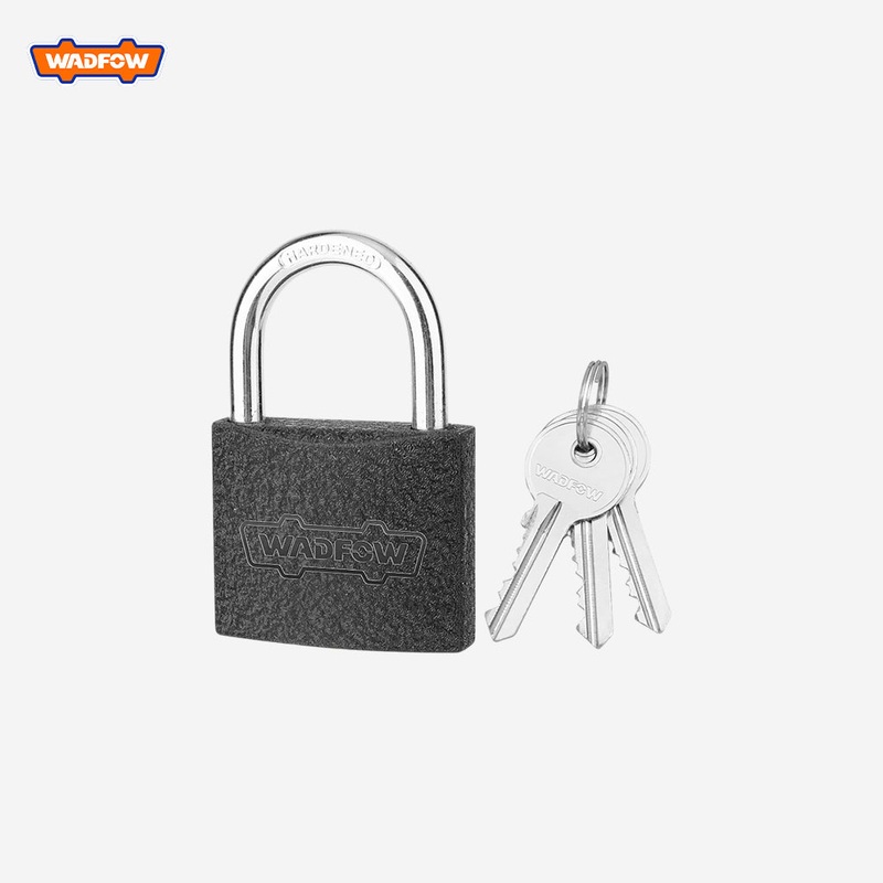 Wadfow  Heavy Duty Short Shackle Iron Padlock Durable With 3 Pcs Iron Keys (32mm-75mm)