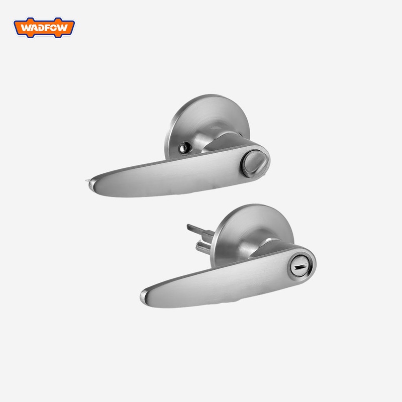 Wadfow  Privacy Key One-side Lock Tubular Lever Lock 65mm Rosette Lever Set WUV1502 WAD-HT