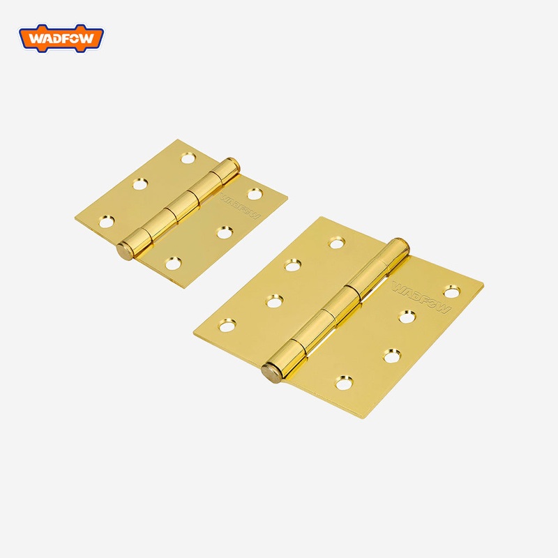 Wadfow  Set of 2PCS Loose Pin Hinges Brass Bisagra Satin Brass Finish WAD-HT