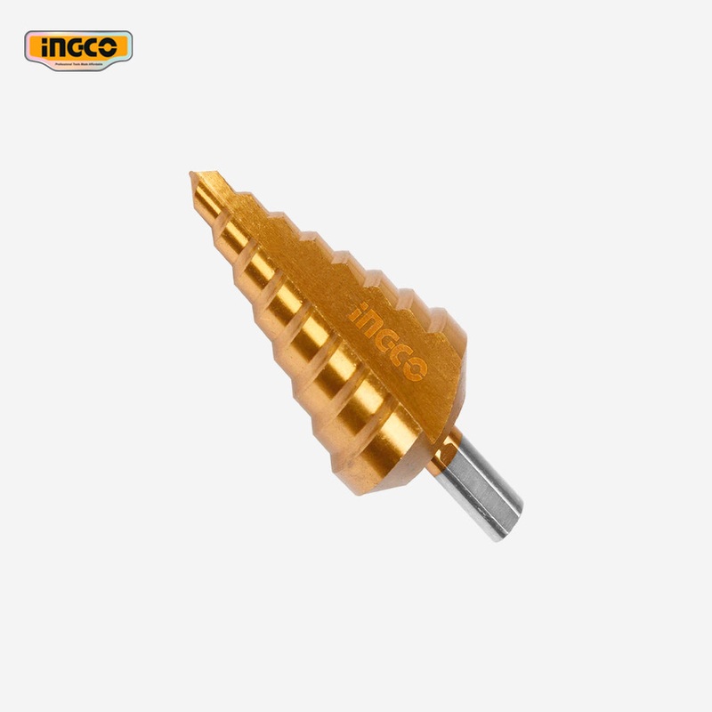 Ingco Ingco Step Drill Bit Cone Drill Bits High Speed Steel 10-20mm/6-35mm/6-38mm/10-45mm AKSDS