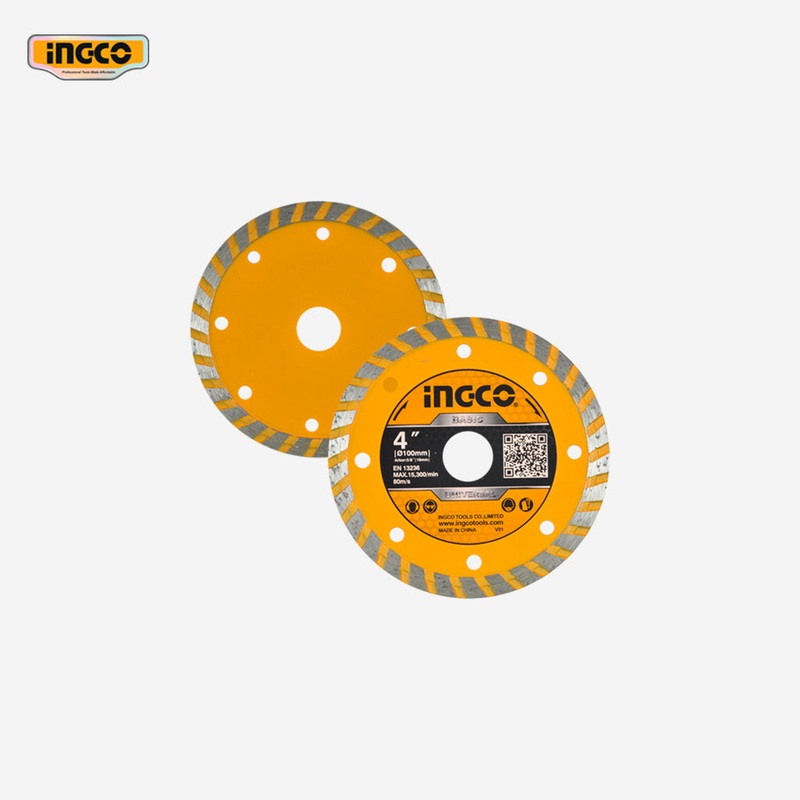 Ingco Ingco Wet and Dry Turbo Diamond Disc 4" for Angle Grinder DMD031002 ING-HT
