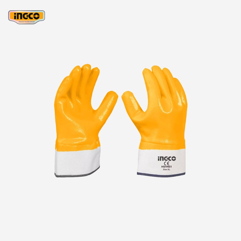 Ingco Fully Coated in Heavy Nitrile Safety Gloves XL HGVN01