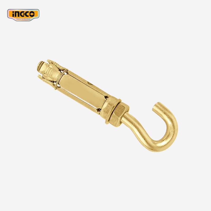 Ingco Heavy Duty Shell Anchor Yellow Zine Plated Finish with Hook HWHA0809531