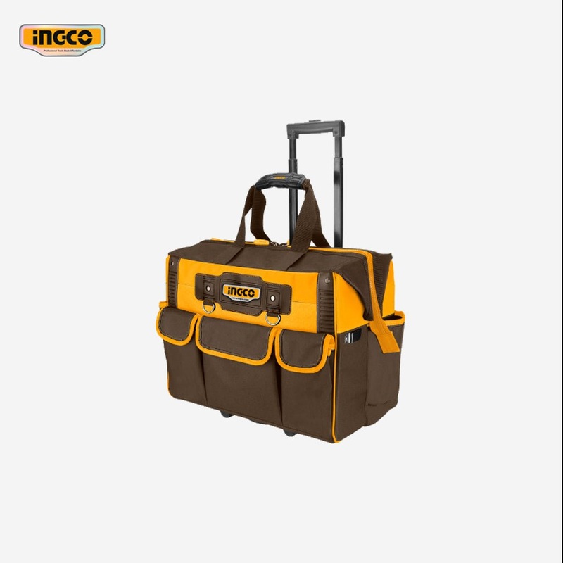 Ingco 20 Inch Industrial Rolling Rigid Tool Bag Organizer Box HRRTB2015