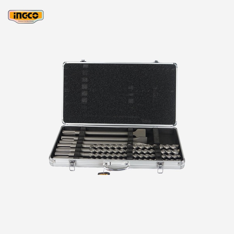Ingco 7pcs SDS Max Hammer Drill Bit and Chisel Set AKD5075