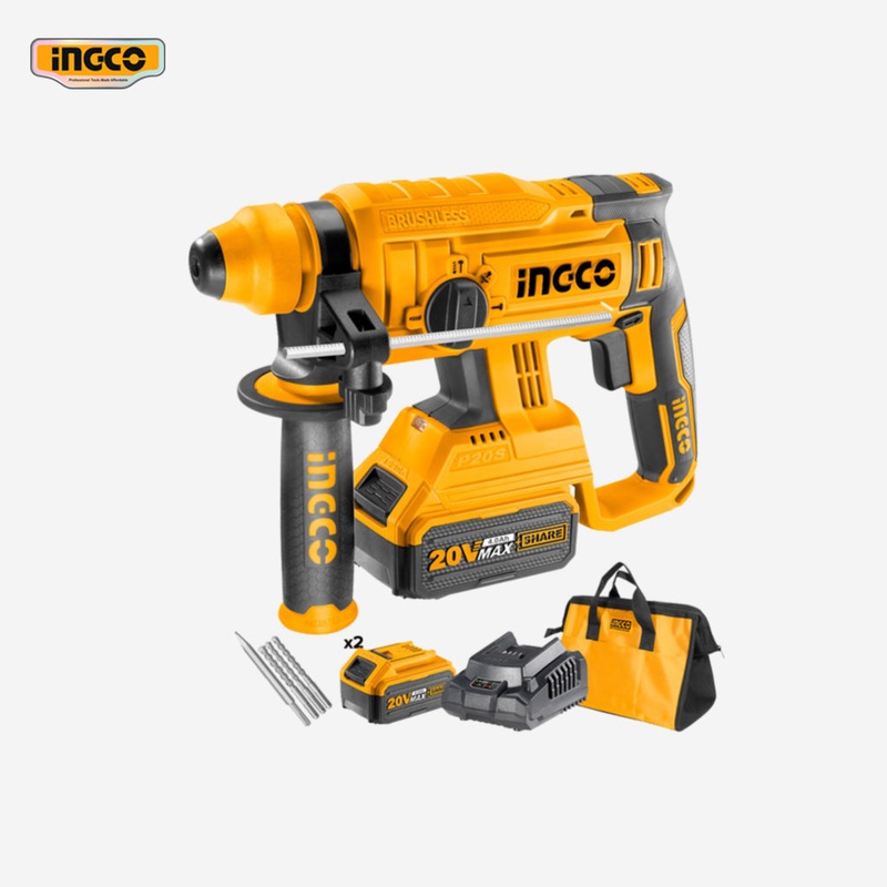 Ingco P20S 20V Brushless Motor Rotary Hammer CRHLI22012