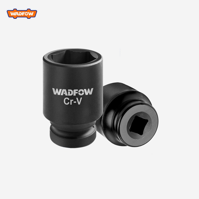 Wadfow 10Pcs 1/2 Industrial Dr. Impact Drive Socket Set Cr-V