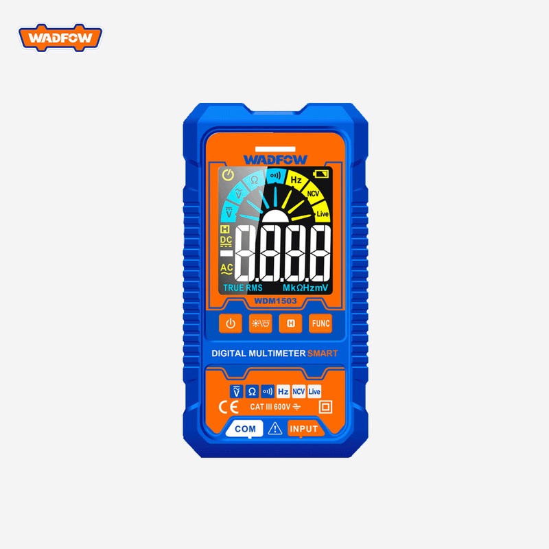 Wadfow LCD Digital Multimeter True RMS 4000 Counts with Auto Power Off WDM1503