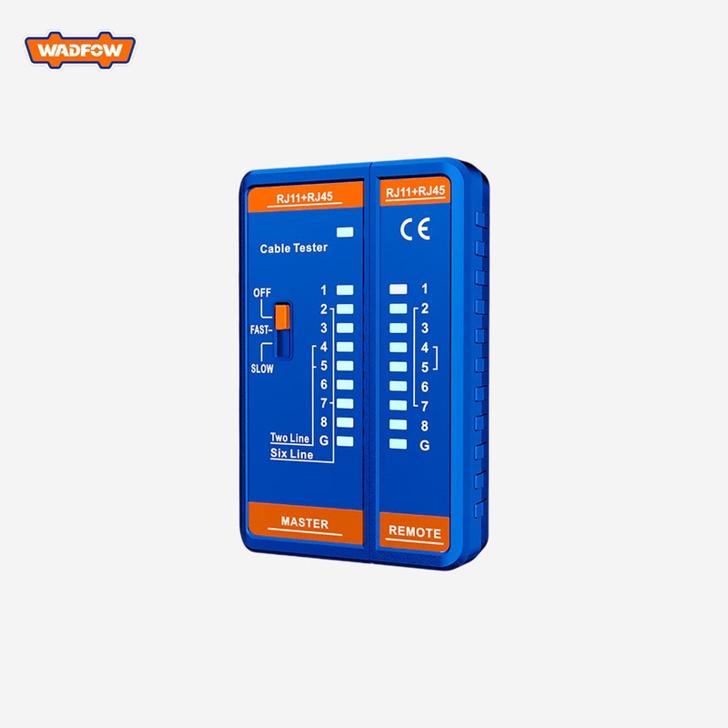 Wadfow  Network Cable Tester LED Display 8P/6P/4P/2P/Shielded Line Measurement WTP9501