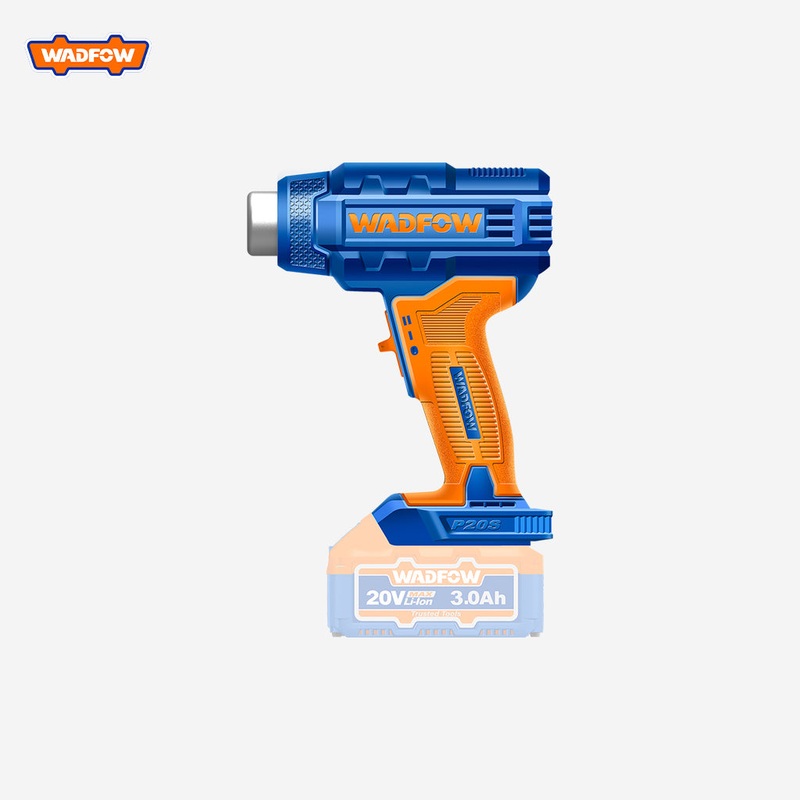 Wadfow  WKH1501 P20S 20V Lithium-Ion Cordless Heat Gun 300/550C (BARE UNIT)