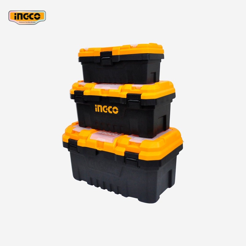 Ingco 3 Pcs Plastic Tool Box Organizer Case Set PBXK0301