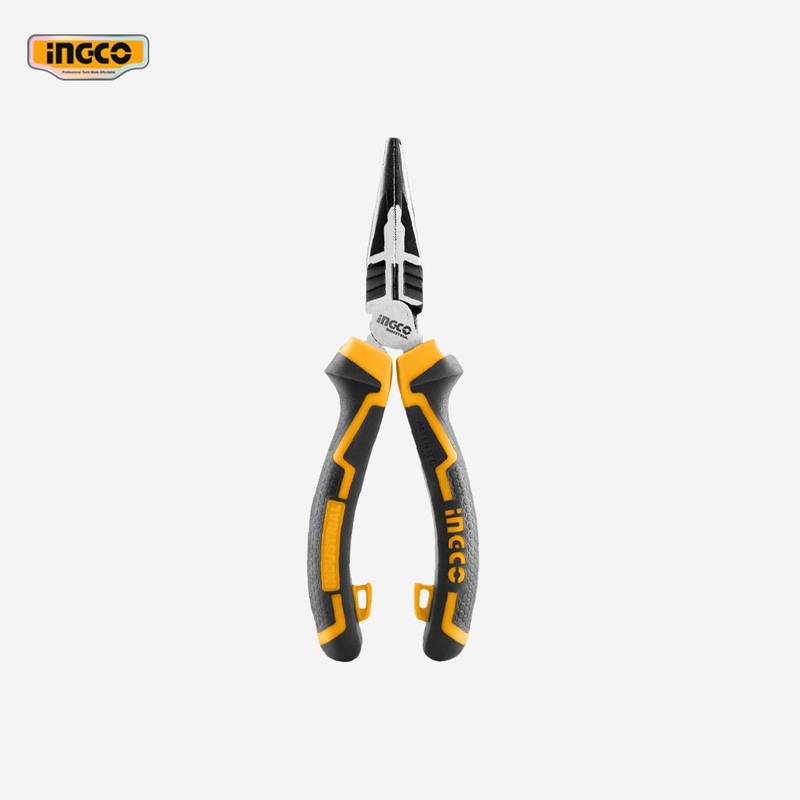 Ingco 8 Inch High Leverage Long Nose Pliers CR-V HHLNP28200