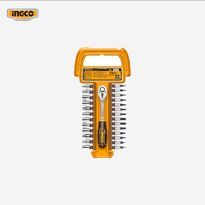 Ingco Ingco 27pcs 1/4-Inch Socket Set HKTS14271 ING-HT